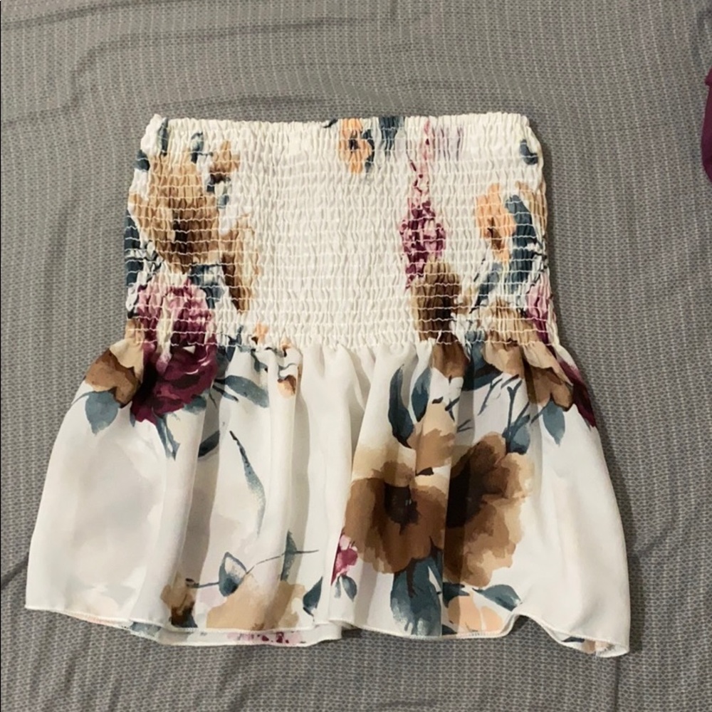 Strapless blouse